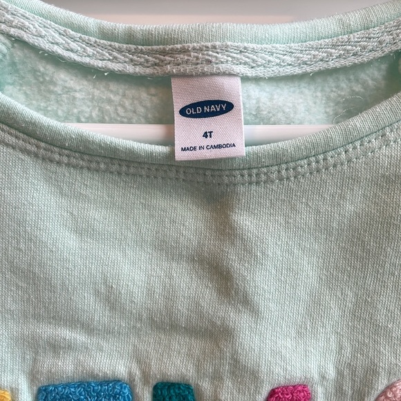 Old Navy HELLO sweatshirt 4T - Picture 3 of 4